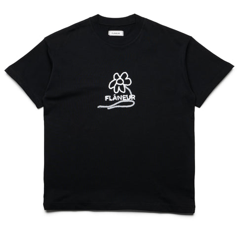 Flaneur Flower Stalk Tee - Black