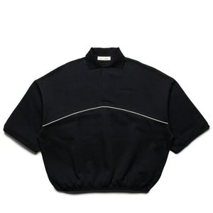 Fear Of God Essentials Active Trace 3/4 Sleeve Polo Sweatshirt - Vintage Black