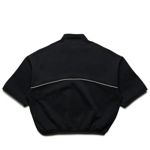 Fear Of God Essentials Active Trace 3/4 Sleeve Polo Sweatshirt - Vintage Black