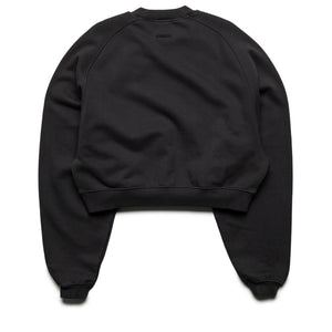 Women's Fear Of God Essentials Campus 90's Cropped Raglan Crewneck - Faded Black