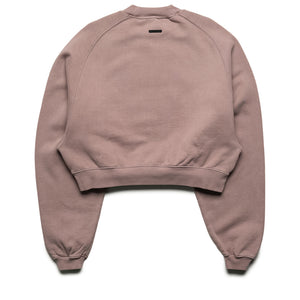 Women's Fear Of God Essentials Campus 90's Cropped Raglan Crewneck - Faded Mauve