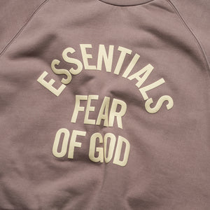 Women's Fear Of God Essentials Campus 90's Cropped Raglan Crewneck - Faded Mauve