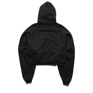 Women's Fear Of God Essentials Campus 90's Cropped Raglan Hoodie - Faded Black