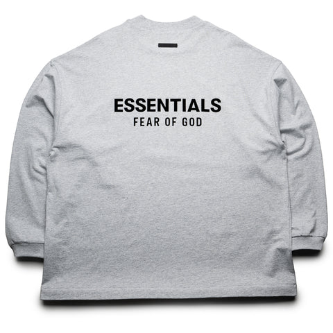 Fear Of God Essentials Jersey L/S Tee - Light Heather Gray