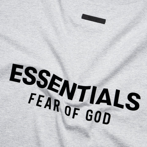 Fear Of God Essentials Jersey L/S Tee - Light Heather Gray