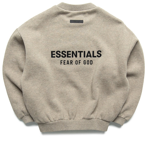 Kids Fear Of God Essentials Fleece Crewneck - Heather Gray