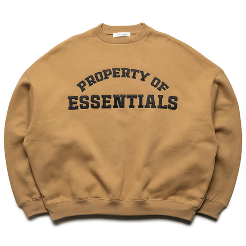 Fear Of God Essentials Property Lounge Crewneck - Dune