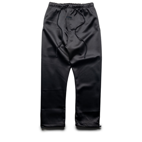 Fear Of God Essentials Bonded Satin Relaxed Track Pants - Jet Black
