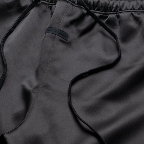Fear Of God Essentials Bonded Satin Relaxed Track Pants - Jet Black