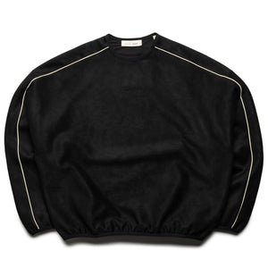 Fear Of God Essentials Suede Fleece Signature Modern Crewneck - Vintage Black
