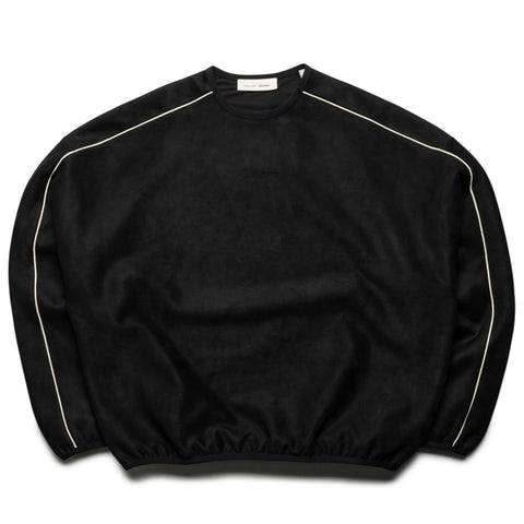 Fear Of God Essentials Suede Fleece Signature Modern Crewneck - Vintage Black