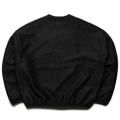 Fear Of God Essentials Suede Fleece Signature Modern Crewneck - Vintage Black