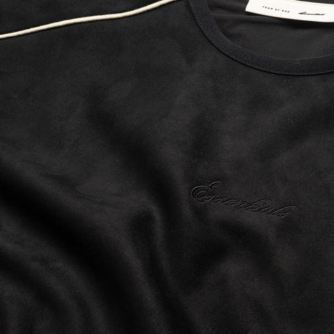 Fear Of God Essentials Suede Fleece Signature Modern Crewneck - Vintage Black