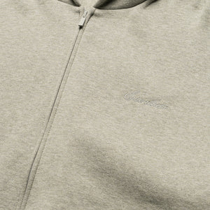 Fear Of God Essentials Signature Classic Full Zip Hoodie - Concrete Heather