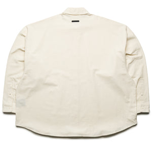 Fear Of God Essentials Signature Button Up Shirt - Ivory
