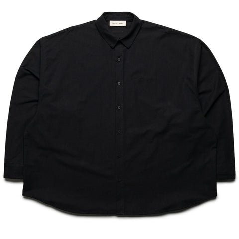 Fear Of God Essentials Signature Button Up Shirt - Black