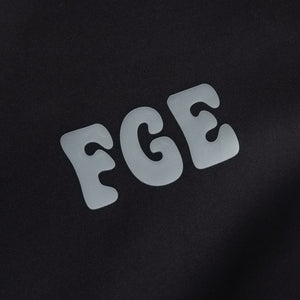 Fear Of God Essentials Half Zip Baseball Shirt - Vintage Black