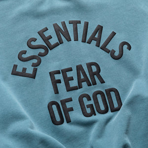 Kids Fear Of God Essentials Campus 90's Crewneck - Faded Coastal