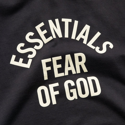 Kids Fear Of God Essentials Campus 90's S/S Tee - Faded Black