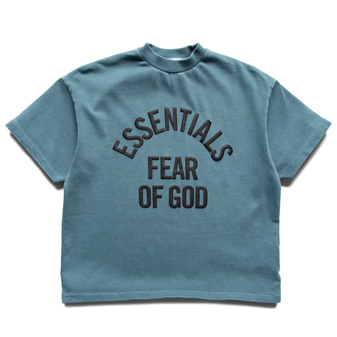 Kids Fear Of God Essentials Campus 90's S/S Tee - Faded Coastal