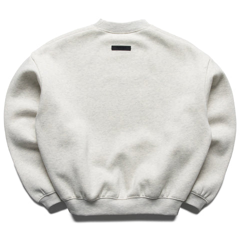 Kids Fear Of God Essentials Classic Crewneck - Oatmeal Heather/Light Heather