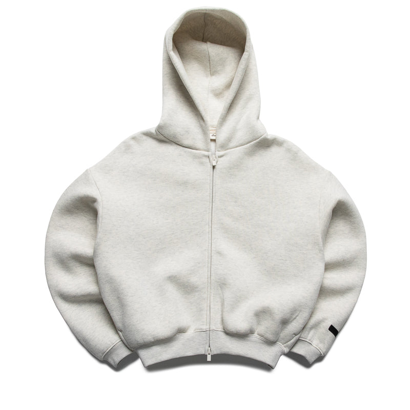 Kids Fear Of God Essentials Classic Full Zip Hoodie - Oatmeal