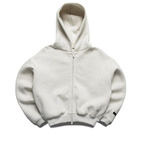 Kids Fear Of God Essentials Classic Full Zip Hoodie - Oatmeal Heather/Light Heather
