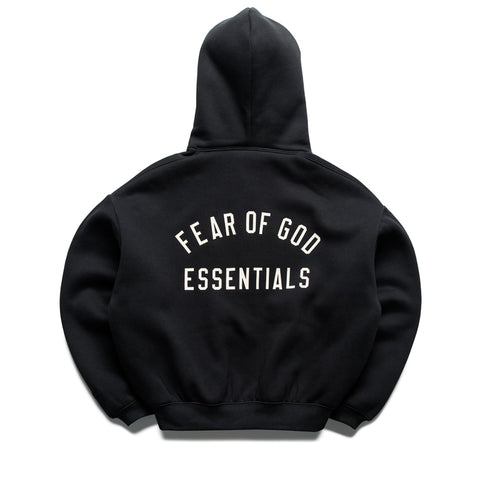 Kids Fear Of God Essentials Classic Full Zip Hoodie - Vintage Black