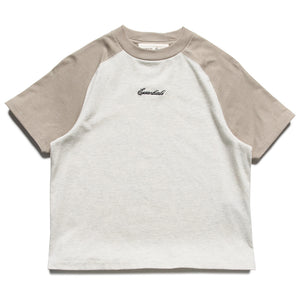 Kids Fear Of God Essentials Signature Baseball Tee - Oatmeal/Seal