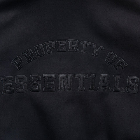 Fear Of God Essentials Property Lounge Half Zip Hoodie - Black