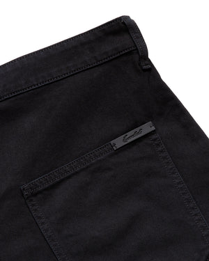 Fear Of God Essentials Raw Cut Denim Shorts - Overdyed Black