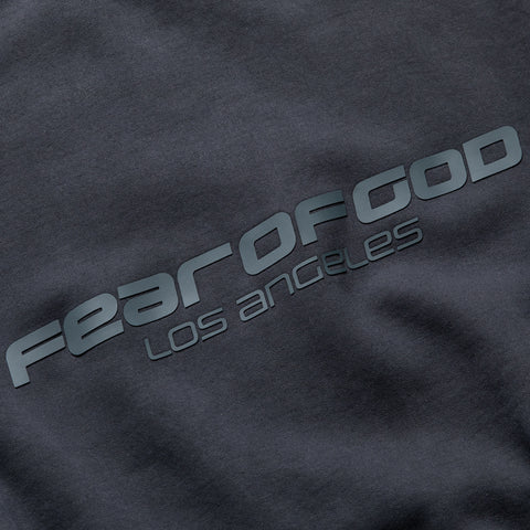 Fear Of God Essentials Los Angeles Heavy Fleece Cropped Sweatshirt - Vintage Black