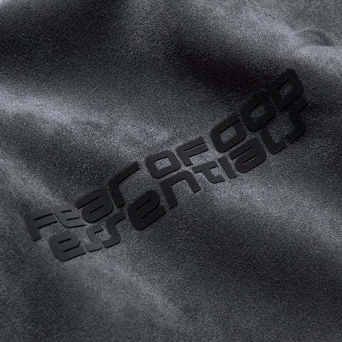 Fear Of God Essentials Suede Fleece Modern Hoodie - Iron Grey