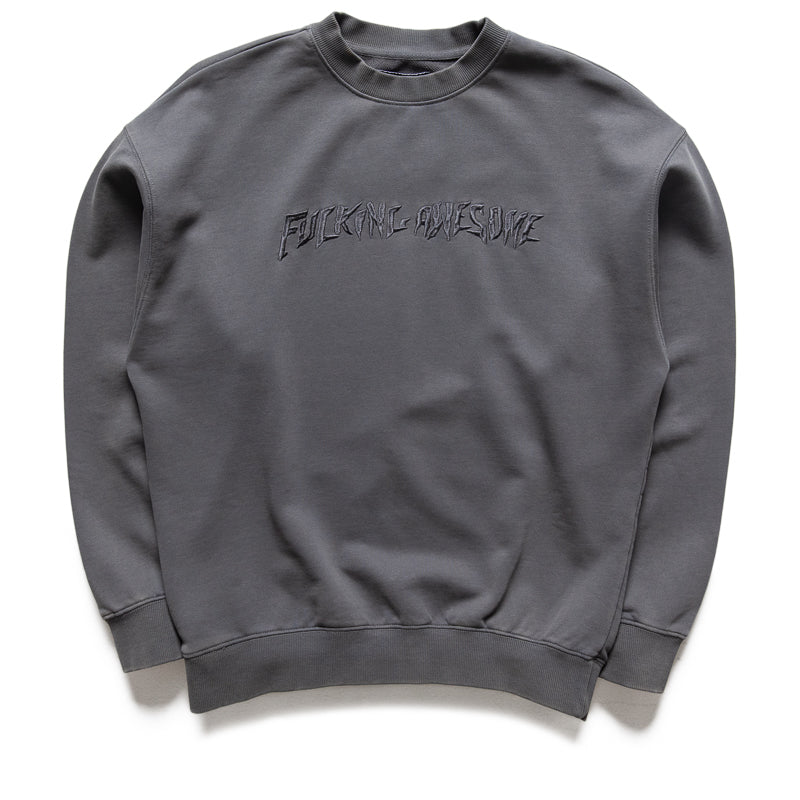 【FUCKING AWESOME】 DISTRESSED STAMP CREW BLACK Sneaker Politics