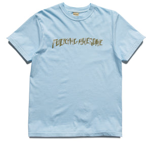 Fucking Awesome Plaid Photo Copy Tee - Light Blue
