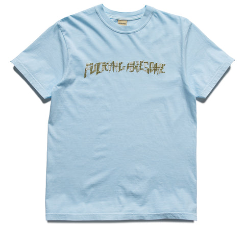 Fucking Awesome Plaid Photo Copy Tee - Light Blue