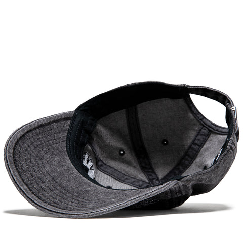Fucking Awesome Three Spiral Washed Denim 6-Panel Strapback - Black
