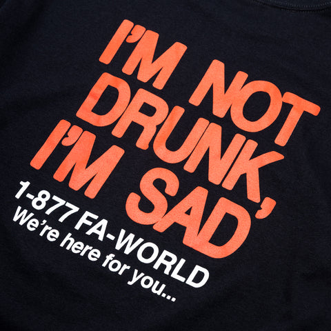 Fucking Awesome Drunk And Sad L/S Tee - Black