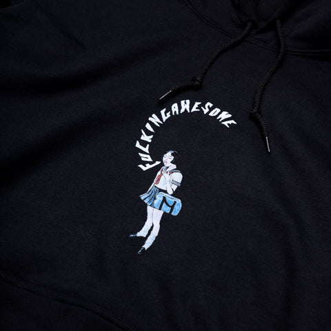 Fucking Awesome Mouth Girl Hoodie - Black