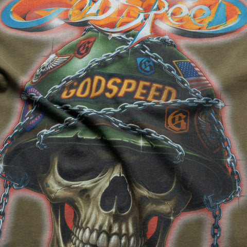 Godspeed New York Badges Of Honor Tee - Military Green
