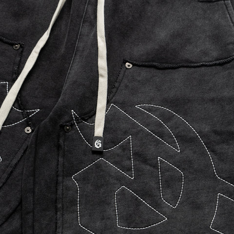 Godspeed New York Carpenter Distressed Shorts - Black