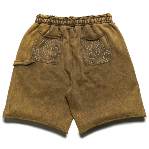 Godspeed New York Carpenter Distressed Shorts - Muddy Brown Wash