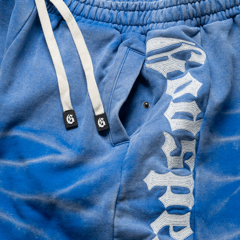Godspeed New York Courtside Shorts - Blue Tie Dye