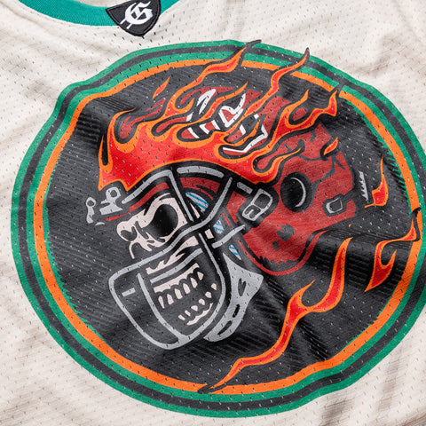 Godspeed New York First Down Jersey - Bone/Teal