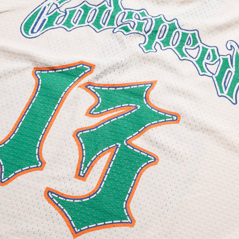 Godspeed New York First Down Jersey - Bone/Teal