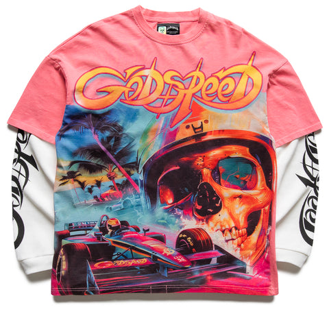 Godspeed New York F1 Dreams Layered Tee - Pink