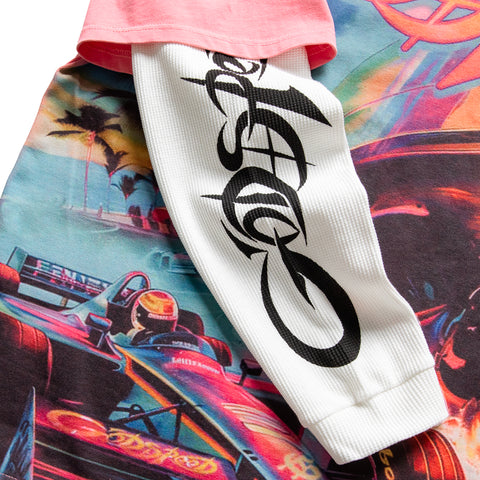 Godspeed New York F1 Dreams Layered Tee - Pink