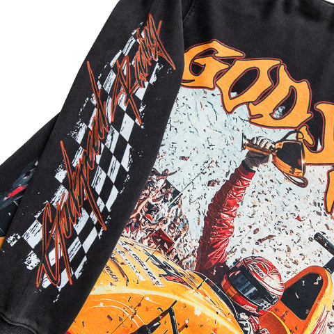 Godspeed New York F1 Finishline L/S Tee - Black Wash