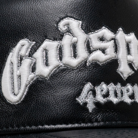 Godspeed New York GS Forever Premium Leather Trucker Hat - Black