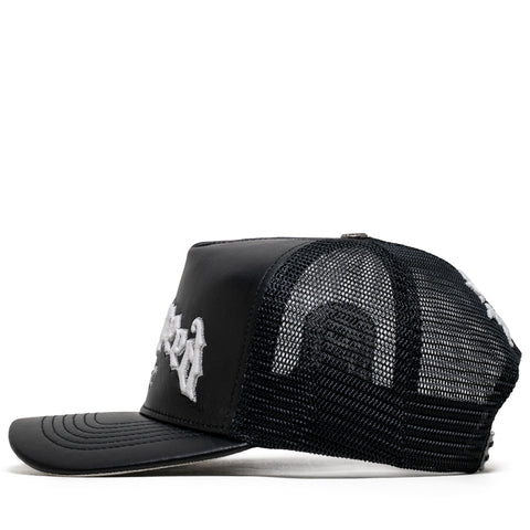Godspeed New York GS Forever Premium Leather Trucker Hat - Black